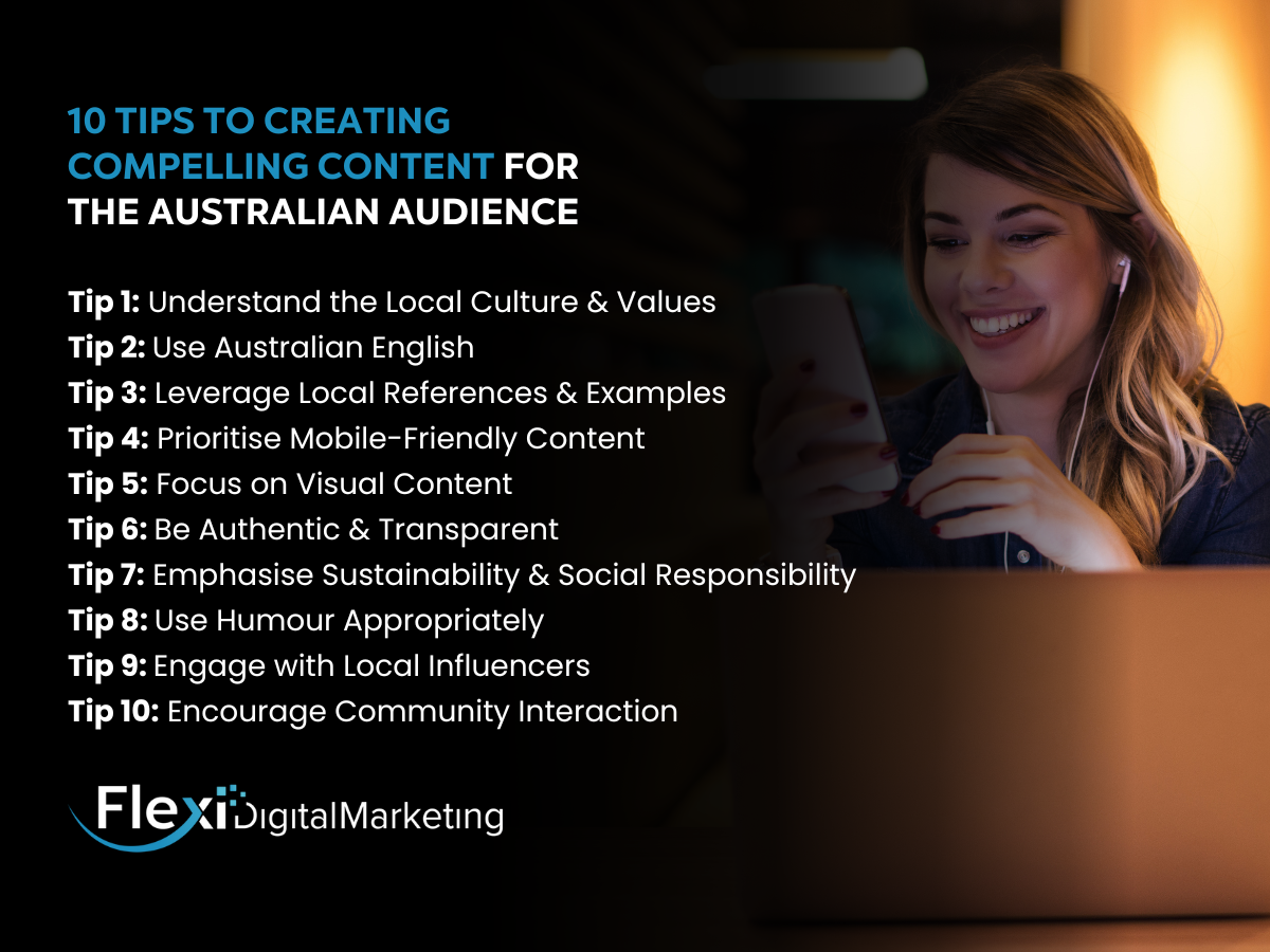 compelling content for Australian audiences